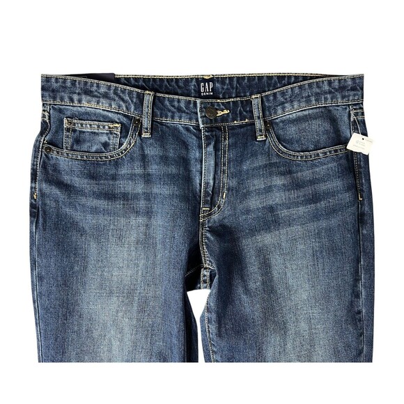 Gap Women's Dark Indigo Sexy Boyfriend Jeans  Size 28L  NWT  Boho Comfort Jeans - Picture 9 of 16